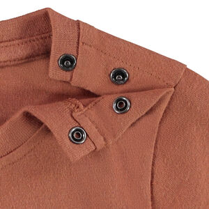 T-shirt μακρυμάνικο με εφέ color block για μωρό αγόρι 