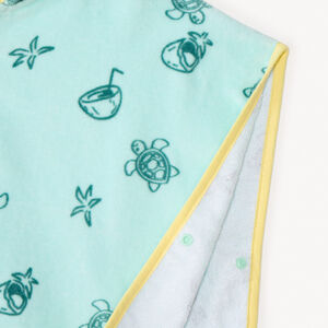 Πετσέτα μπάνιου με εκτύπωση καρύδας και χελώνας για αγοράκι 