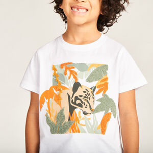 T-shirt με κοντά μανίκια με εκτύπωση και φανταστικό μπατζάκι για αγόρι. 