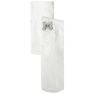 Collant fin print papillon à paillettes  