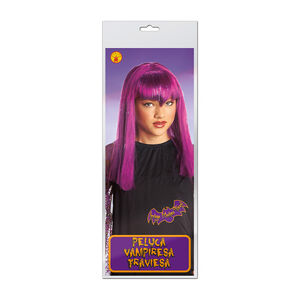 Περούκα μάγισσας για παιδί σε βιολετί 