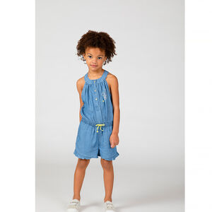 Combishort en coton avec broderie Minnie Disney Main Combishort en coton avec broderie Minnie Disney