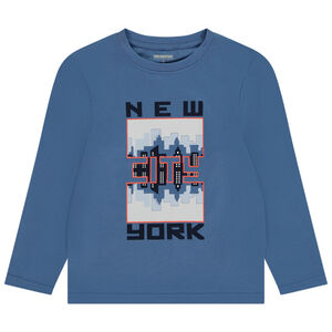 T-shirt μακρυμάνικο με φαντεζί σχέδιο για αγόρι 