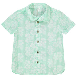 Chemise manches courtes imprimé hibiscus pour bébé garçon 