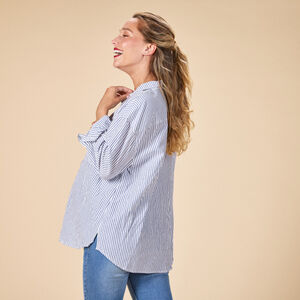 Πουκάμισο μακρυμάνικο ριγέ για γυναίκες 