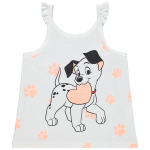 Αμάνικο μπλουζάκι με τιράντες με βολάν σχέδιο 101 Dalmatiens Disney 