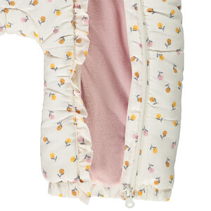 Ολόσωμη φόρμα με σχέδιο clémentines και επένδυση sherpa για bebe κορίτσι 