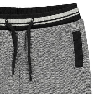 Παντελόνι jogging πλεκτό πικέ με εφέ chiné για μωρό αγόρι 