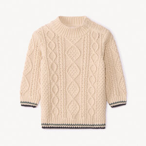 Πλεκτό πουλόβερ με σχέδιο και ψηλό γιακά για μωρό αγόρι  Main Πλεκτό πουλόβερ με σχέδιο και ψηλό γιακά για μωρό αγόρι