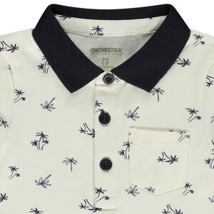 Πολό κοντομάνικο με σχέδιο φοίνικες για μωρό αγόρι 