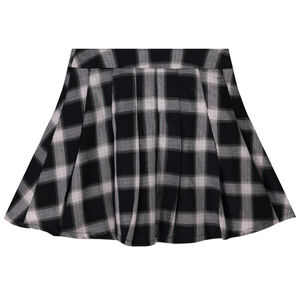 Φούστα καρό με lurex ασημί για κορίτσι 