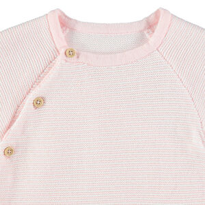 Ζακέτα από βιολογικό βαμβάκι με χοντρή πλέξη και κουμπιά 