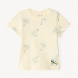 T-shirt με κοντά μανίκια με κέντημα φοίνικες για αγόρι μωρό 