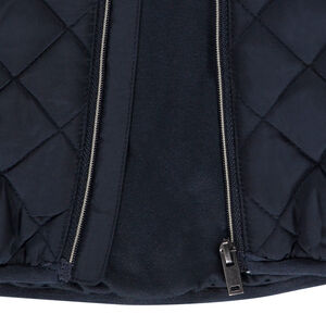 Αμάνικη μπουφάν από δύο υλικά για μωρό αγόρι 