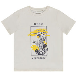 Κοντομάνικο μπλουζάκι με σχέδιο λεοπάρ για αγόρι 