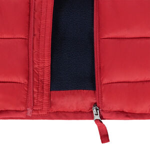 Αμάνικο μπουφάν με κουκούλα και επένδυση για bebe αγόρι 