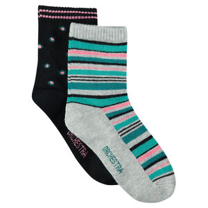 Σετ 2 ζευγάρια ασορτί κάλτσες 