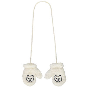 Γάντια σε sherpa κέντημα αρκουδάκι για bebe αγόρι 