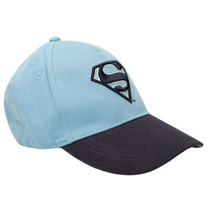 Casquette bicolore brodée 3D Superman Warner pour garçon 
