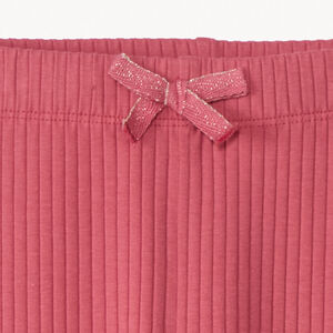 Λεγκινγκ με εφέ ραβδωτής υφής και φιόγκο για κορίτσι 