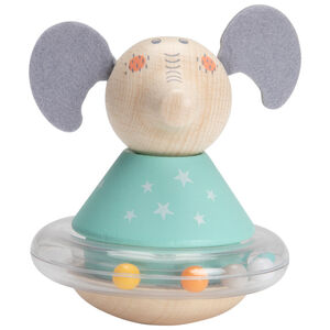 Κουδουνίστρα culbuto με μπίλιες - Πράσινος ελέφαντας 