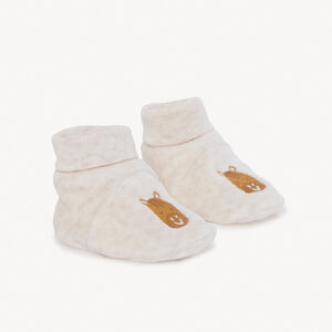 Παντόφλες από βελουτέ ύφασμα με κέντημα αλόγου για αγοράκι. 