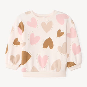 « Oversized sweatshirt pour fille bébé avec impression fantaisie » 