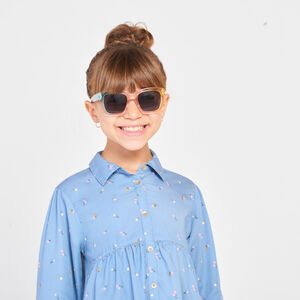 Φόρεμα πουκάμισο μακρυμάνικο με σχέδιο λουλουδιών για κορίτσι 