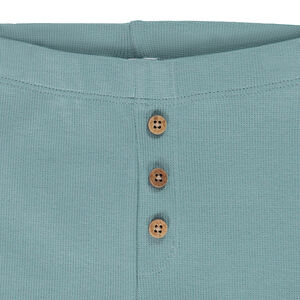 Κολάν με εφέ ριγέ και κουμπιά καρύδας για μωρό κορίτσι 