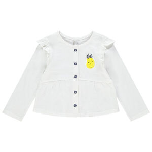 Ζακέτα βαμβακερή με αχλάδι σχέδιο και  φιόγκο στο πίσω μέρος 