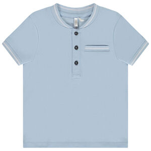 Πόλο κοντομάνικο με γιακά teddy για bebe αγόρι 