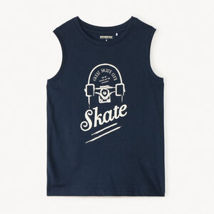 Αμάνικο μπλουζάκι από φαντεζίστικο ύφασμα για αγόρι 