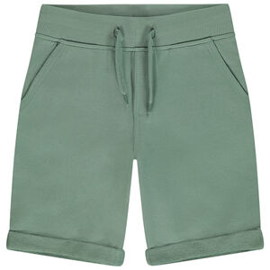 Βερμούδα από molleton μονόχρωμο για αγόρι 