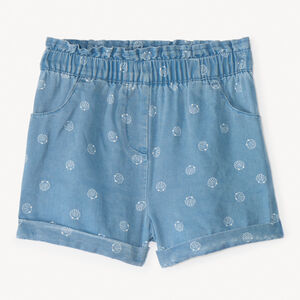 Σορτς από φαντεζιέρικο σατέν για κορίτσι μωρού 