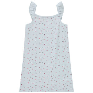 Νυχτικό με τιράντες με σχέδιο φρούτα κόκκινα για κορίτσι 