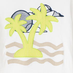 T-shirt με κοντά μανίκια και παιχνιδιάρικη κεντητική σε σχέδιο φοίνικα για αγόρι 