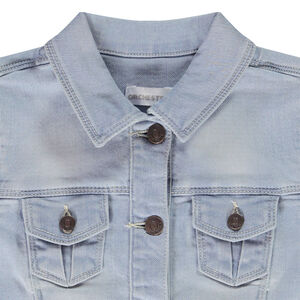 Ζακέτα εφέ τζιν με τσέπες για κορίτσι 