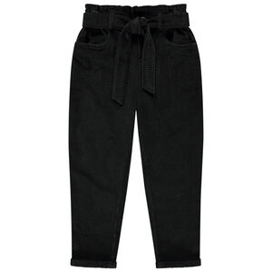 Παντελόνι slim βελουτέ με ζώνη για κορίτσι 