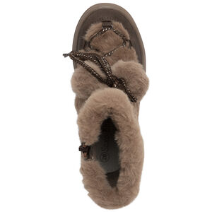 Μπότες δερματίνη με ψεύτικη γούνα και pompons για κορίτσι 