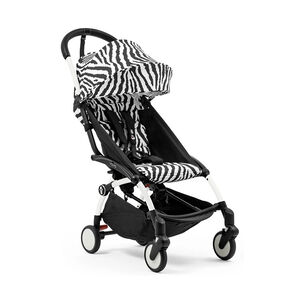 Poussette Stokke® YOYO³ à partir de 6 mois - cadre blanc/zèbre 