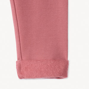 Σετ 2 κολάν molleton μονόχρωμα για bebe κορίτσι 