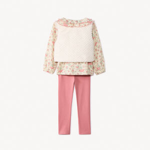 Σετ 3 τεμαχίων με φλοράλ τουνίκ για μωρό κορίτσι 