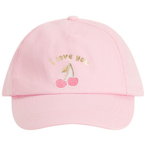 Καπέλο print doré και κεντημένες κερασιές για bebe κορίτσι 