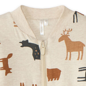 Surpyjama bébé garçon en double jersey matelassé imprimé animaux 