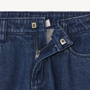 Τζιν ίσια γραμμή μονόχρωμο για αγόρι 