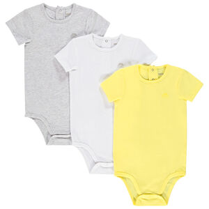 Lot 3 bodies κοντομάνικα βαμβακερό για bebe αγόρι Main Lot 3 bodies κοντομάνικα βαμβακερό για bebe αγόρι