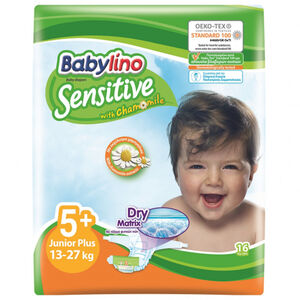 Πανες Babylino Sensitive No5+ 12-17Kg / 16T 