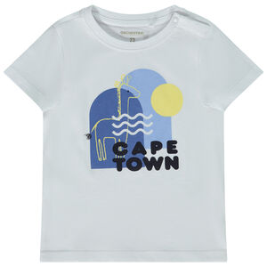 Κοντομάνικο μπλουζάκι με φαντεζί σχέδιο για bebe αγόρι 