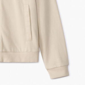 Ζακέτα με κουκούλα από molleton μονόχρωμη για κορίτσι 