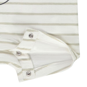 Κοντή ολόσωμη φόρμα ριγέ print Mickey Disney για bebe αγόρι 